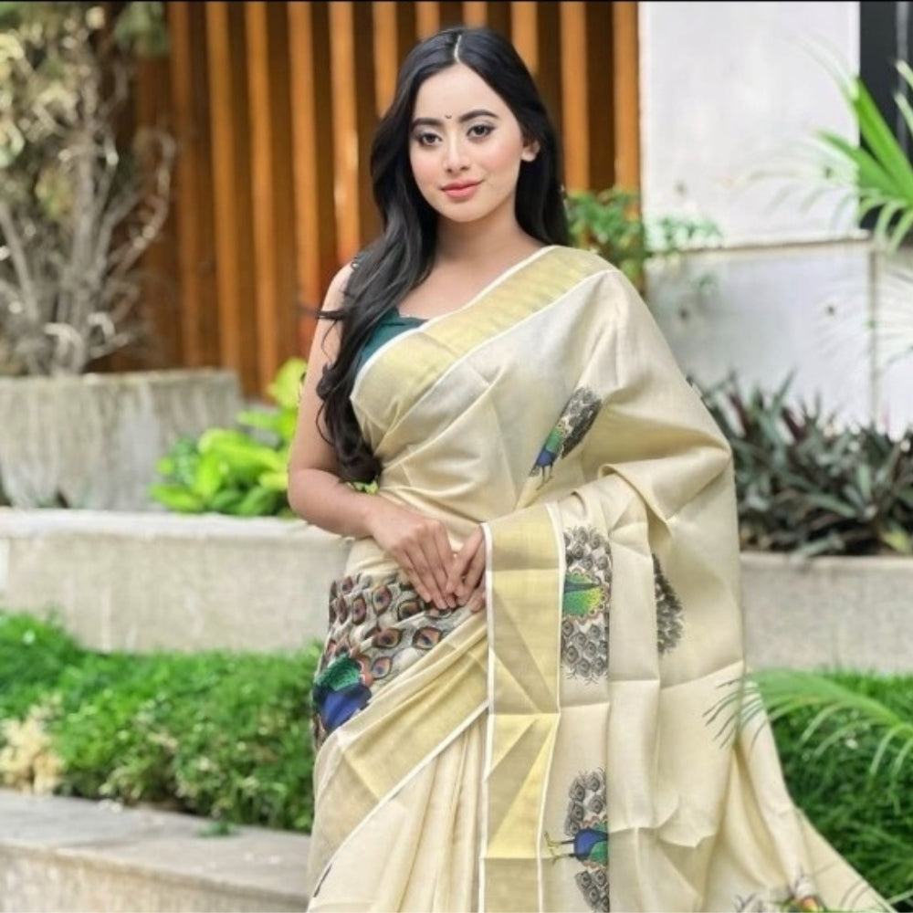 Kerala Tissue  Saree