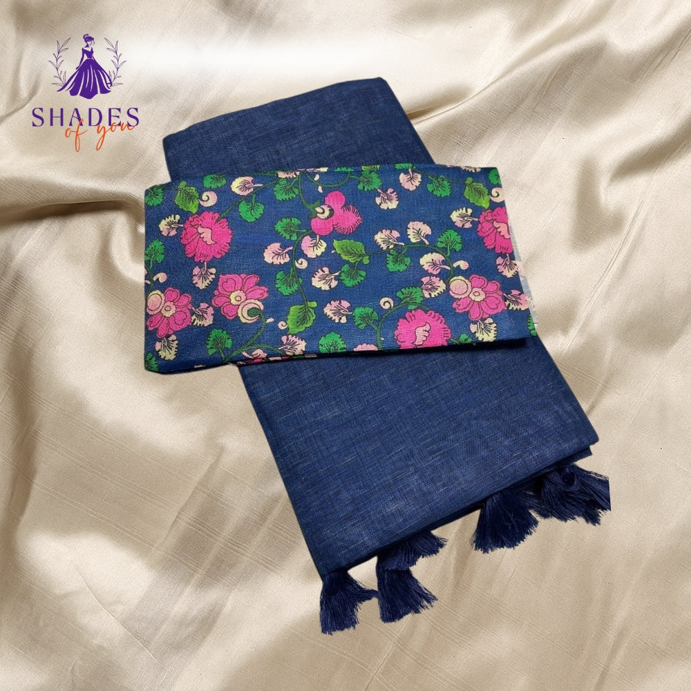 Linen Saree