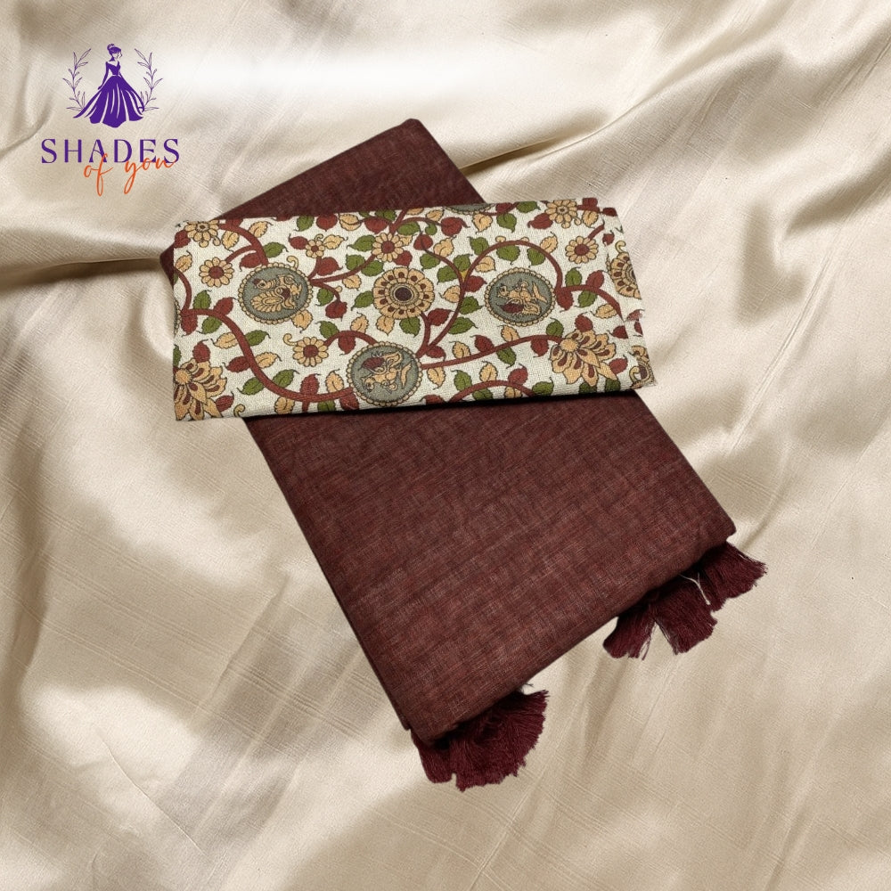 Linen Saree