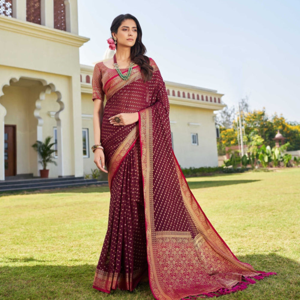 Turquoise Georgette Sarees