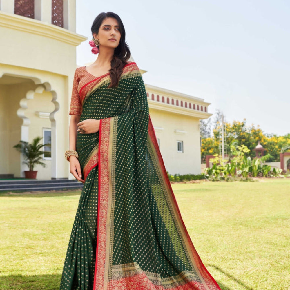Turquoise Georgette Sarees