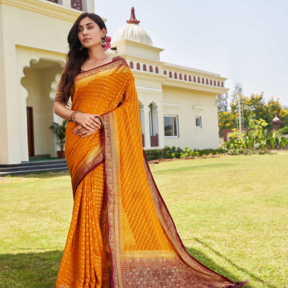 Turquoise Georgette Sarees