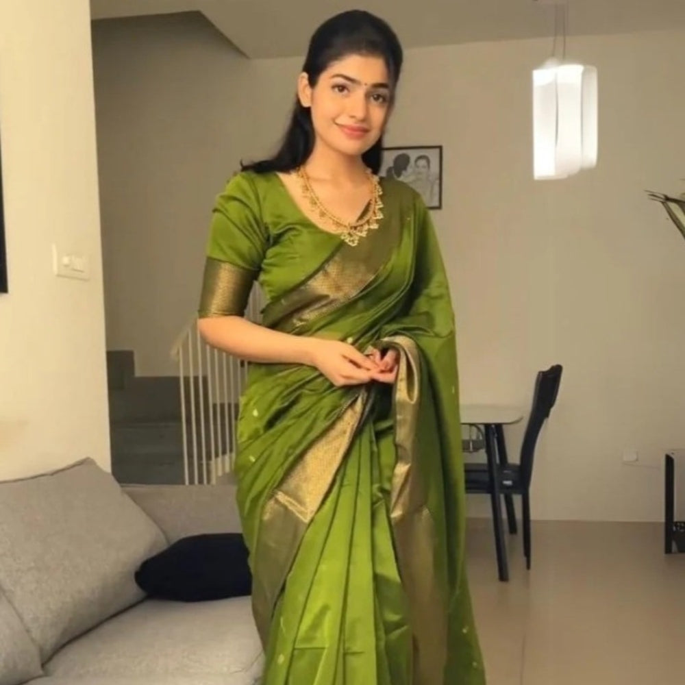 Cotton Silk Saree With Blouse