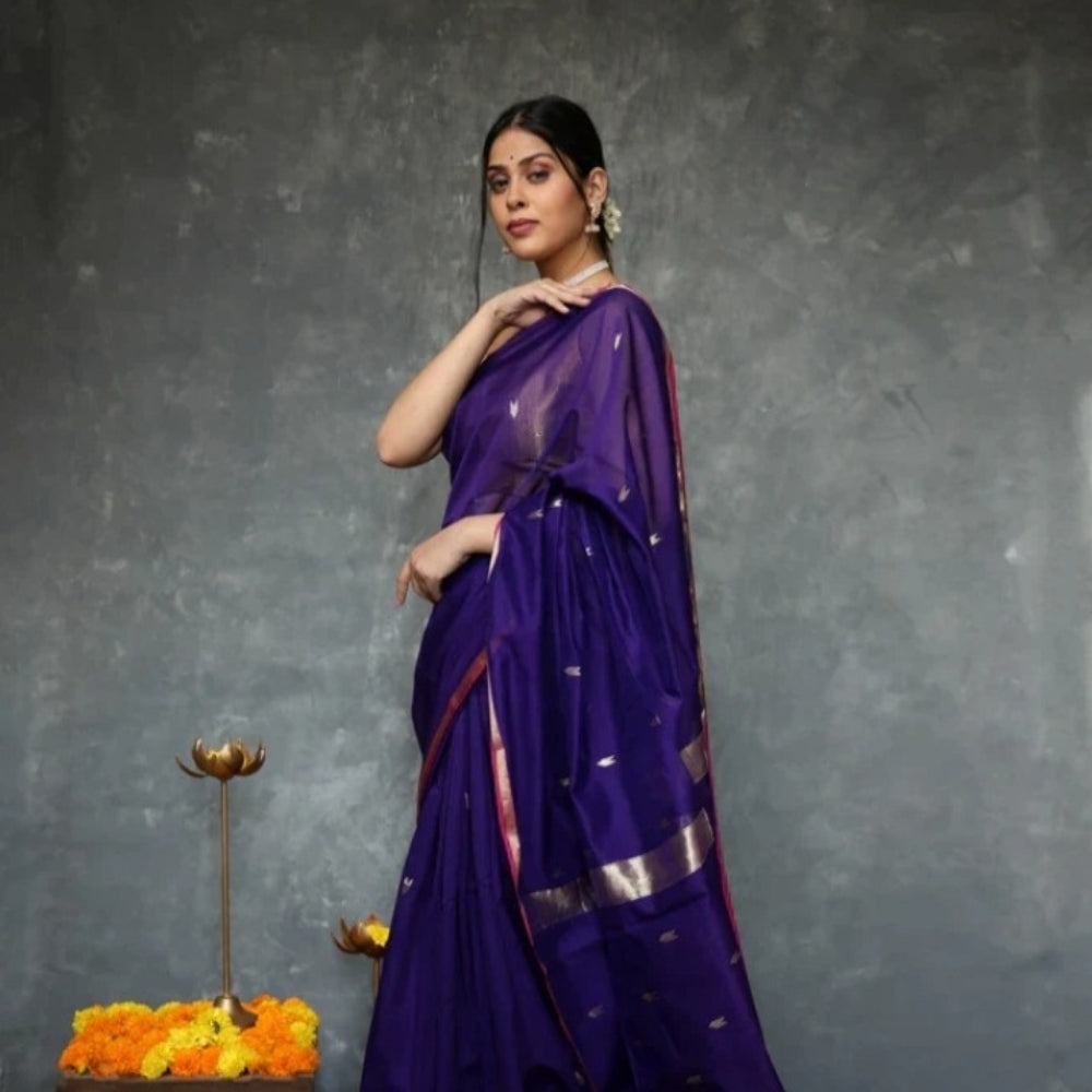 Cotton Silk Saree With Blouse