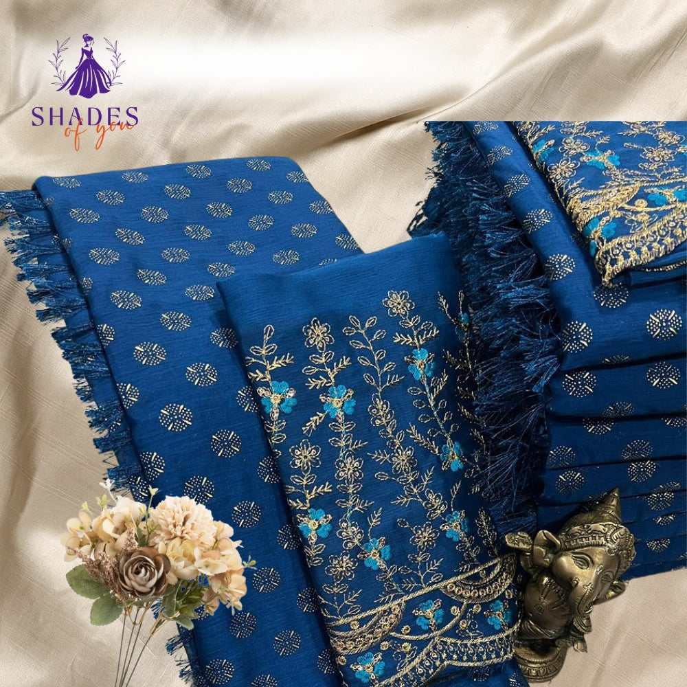 Fancy Sarees With Design Blouse