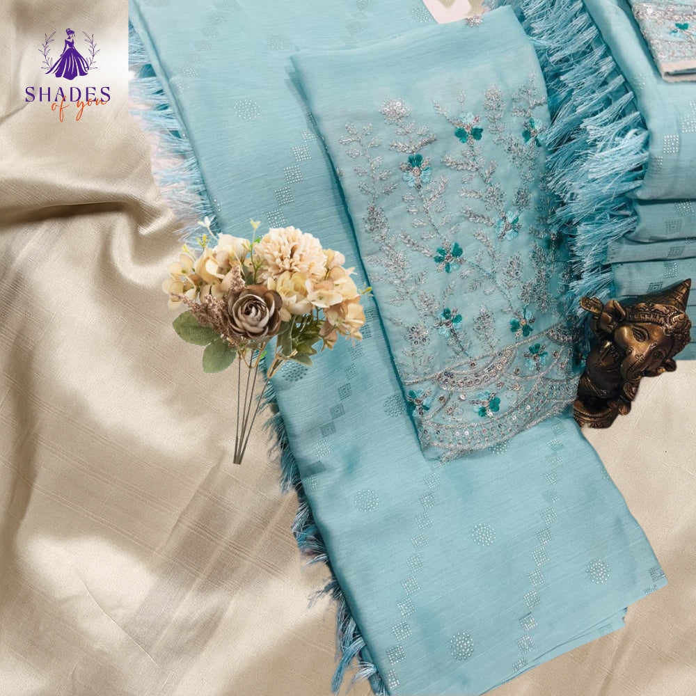Fancy Sarees With Design Blouse