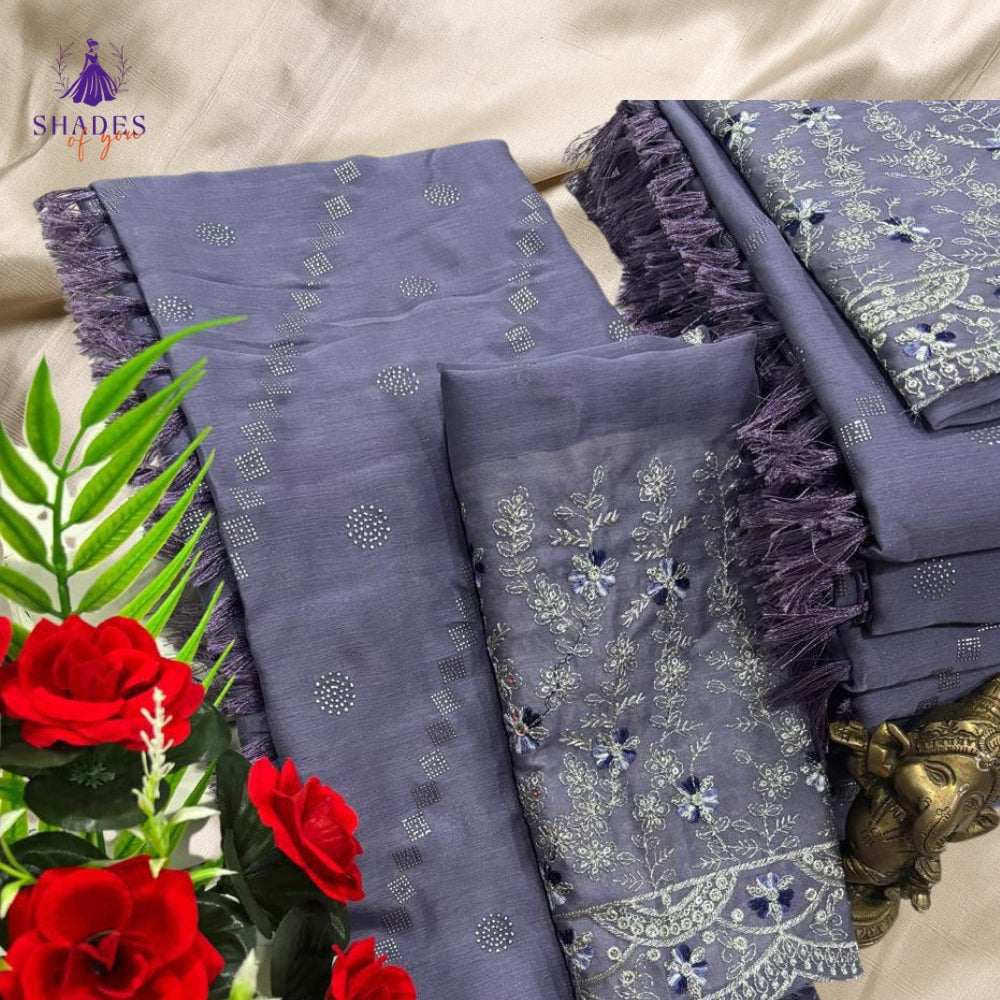 Fancy Sarees With Design Blouse