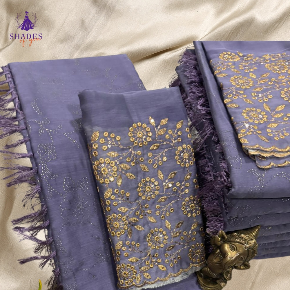 Fancy Sarees With Design Blouse