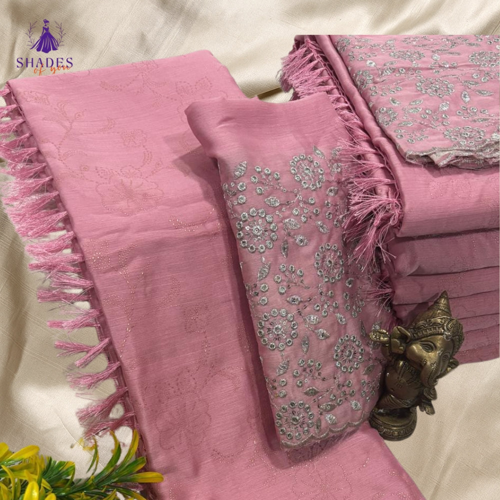 Fancy Sarees With Design Blouse
