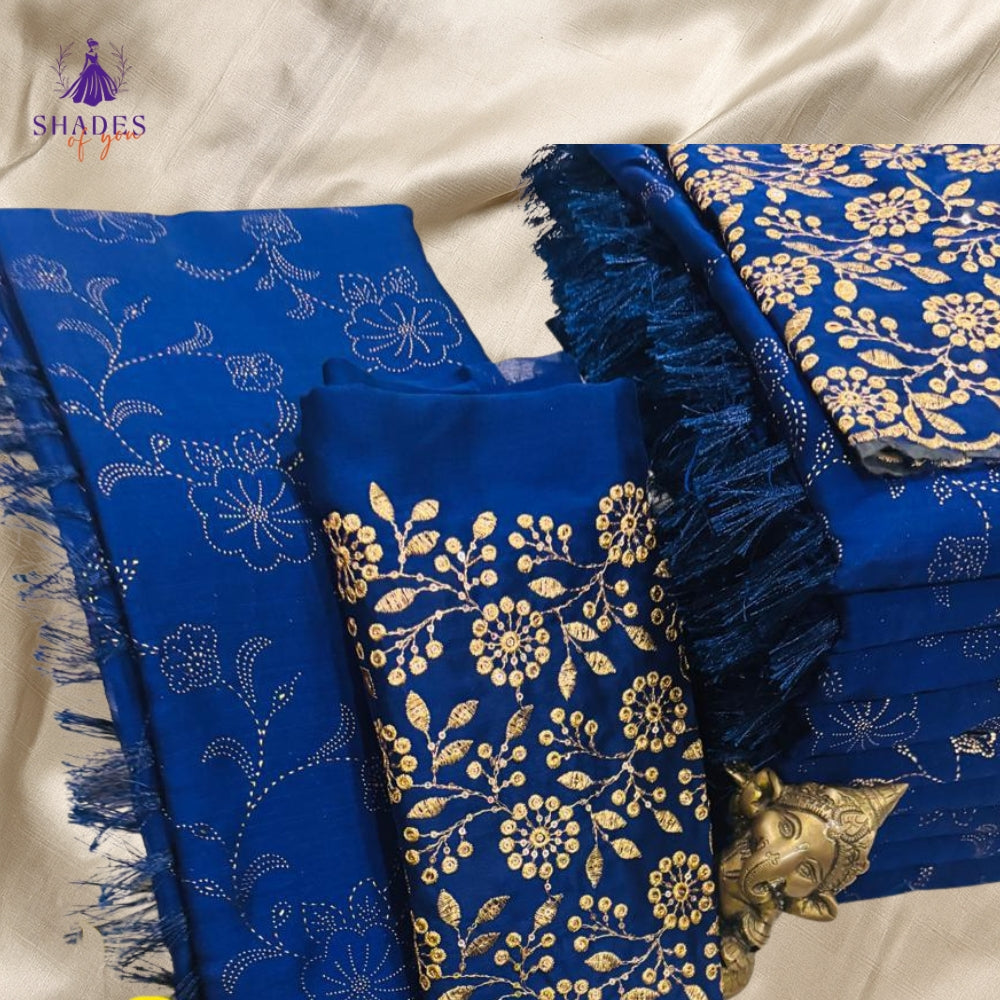 Fancy Sarees With Design Blouse