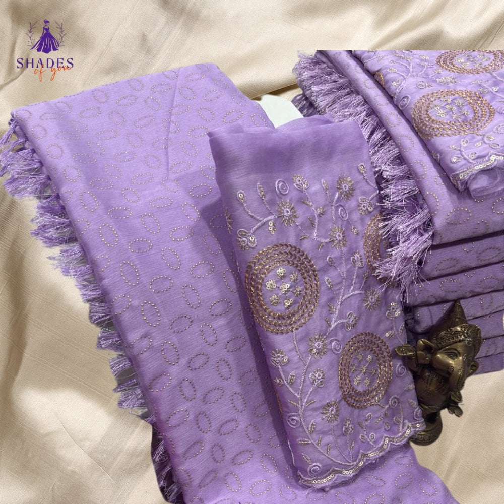 Fancy Sarees With Design Blouse