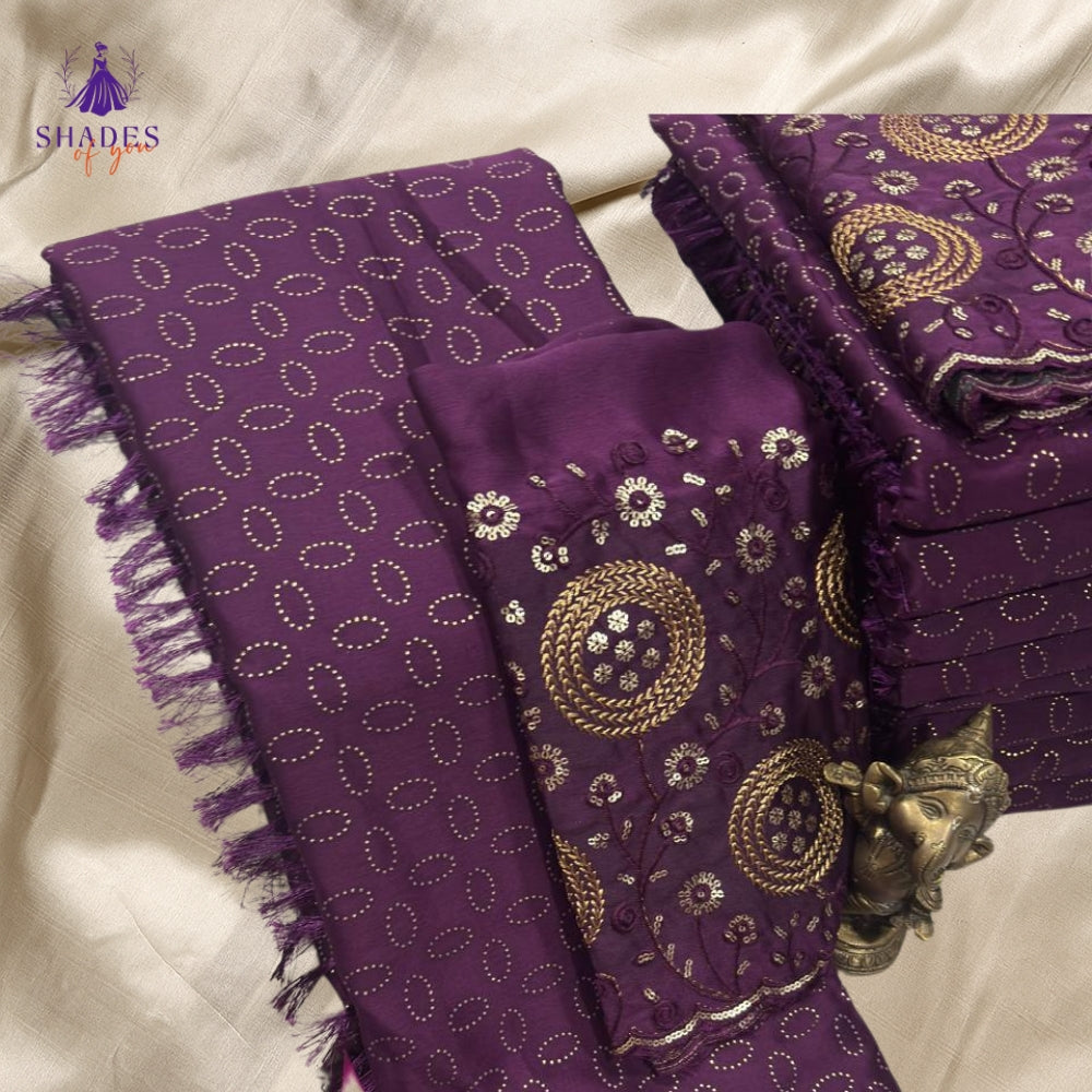 Fancy Sarees With Design Blouse